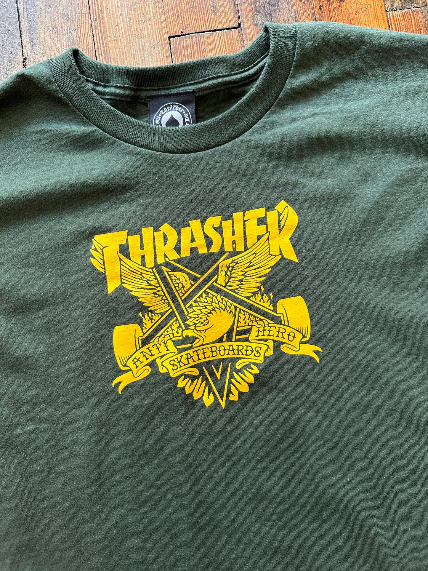 Thrasher - Antihero Eaglegram Green Tshirt