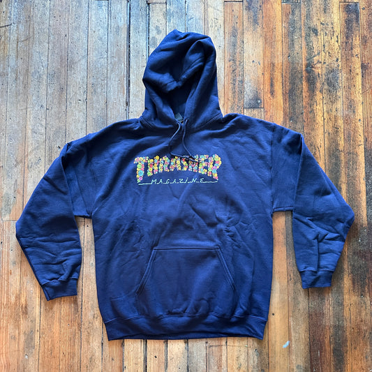 Thrasher - Smile By Spanky Navy Hoodie