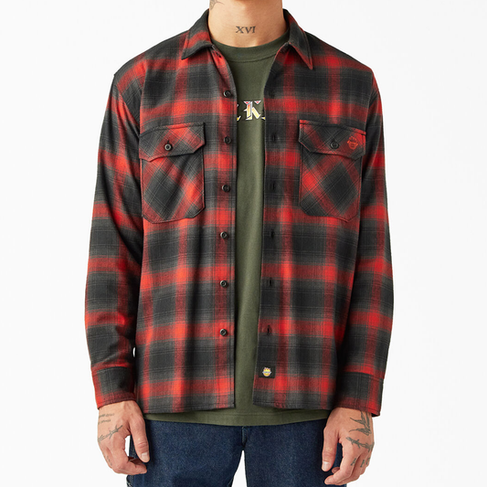 Dickies x Spitfire - Red Flannel Shirt