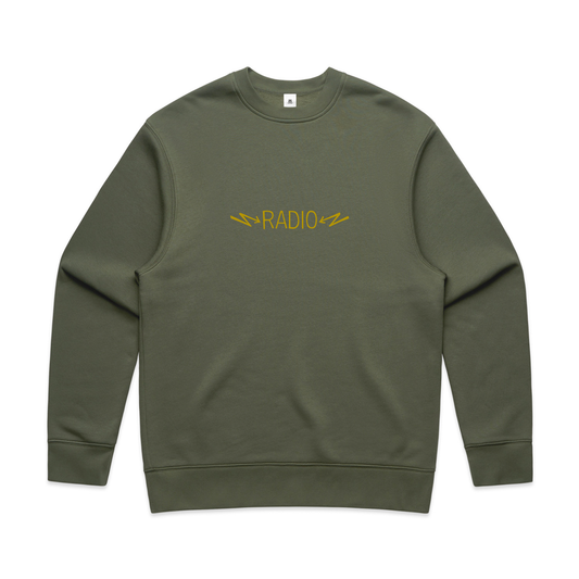 Radio - OG Logo Cypress Green Crew Neck